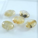 画像2: ルチレイテッドクォーツ オーバルカボ 16x21mm (2)