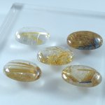 画像2: ルチレイテッドクォーツ オーバルカボ 16x22mm (2)