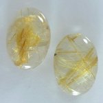 画像1: ルチレイテッドクォーツ オーバルカボ 16x23mm (1)