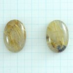 画像1: ルチレイテッドクォーツ オーバルカボ 16x23mm (1)