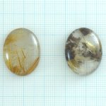 画像1: ルチレイテッドクォーツ オーバルカボ 18x23mm (1)