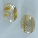 画像1: ルチレイテッドクォーツ オーバルカボ 18x24mm (1)