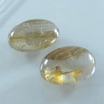 画像2: ルチレイテッドクォーツ オーバルカボ 18x24mm (2)