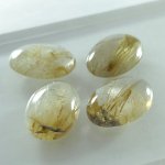 画像2: ルチレイテッドクォーツ オーバルカボ 18x25mm (2)