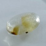 画像2: ルチレイテッドクォーツ オーバルカボ 18x26mm (2)