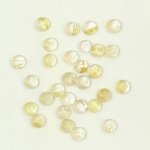 画像1: ルチレイテッドクォーツ ラウンドカボ 3mm (1)