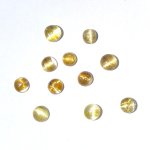 画像1: ルチレイテッドクォーツキャッツアイ ラウンドカボ 4mm (1)