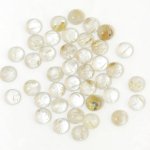 画像1: ルチレイテッドクォーツ ラウンドカボ 5mm (1)