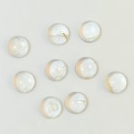 画像1: ルチレイテッドクォーツ ラウンドカボ 6mm (1)