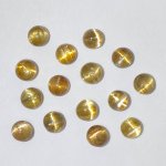 画像1: ルチルクォーツキャッツアイ ラウンドカボ 6mm (1)