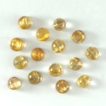 画像2: ルチルクォーツキャッツアイ ラウンドカボ 6mm (2)