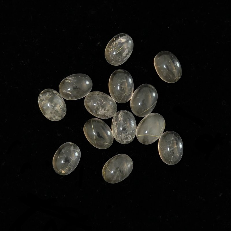 画像2: ルチレイテッドクォーツ(針少) オーバルカボ 6x8mm (2)