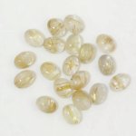 画像1: ルチレイテッドクォーツ オーバルカボ 6x8mm (1)
