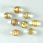 画像2: ルチルクォーツキャッツアイ ラウンドカボ 7.3-8mm (2)