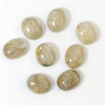 画像1: ルチレイテッドクォーツ(B級) オーバルカボ 9x11mm (1)