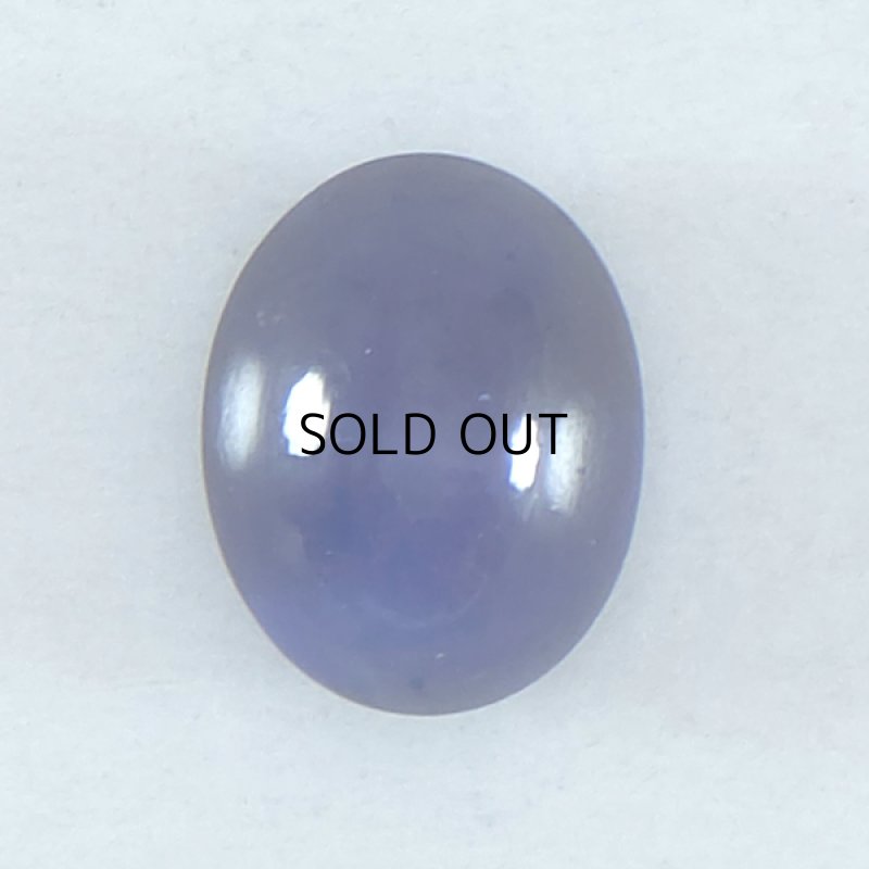 画像1: サファイア オーバルカボ 6.7x8.5mm (1)