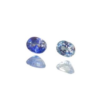 スリランカ産ホワイトサファイア1石ルース（オーバルカット,5×3mm）