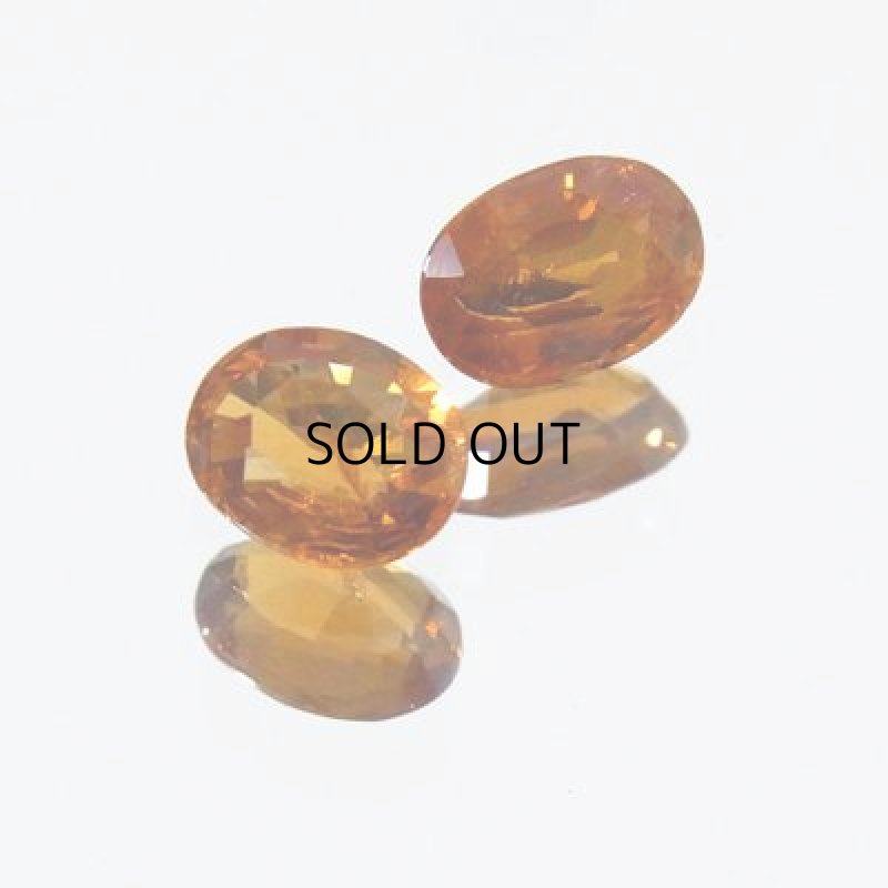 画像1: スペサルティンガーネット オーバルカット 4.4x6.2mm (1)