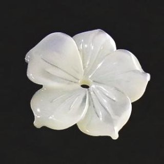 白蝶貝(トリプレット) カービング(扇) 14x24mm - アサオ工芸オンライ