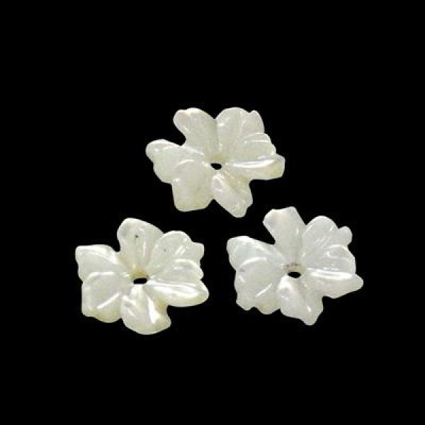 白蝶貝 カービング(花)貫通 5mm - アサオ工芸オンライショップ