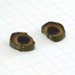 画像2: トルマリンバイカラー スライスカット 10x13mm (2)