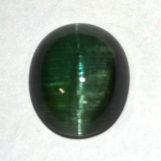 トルマリンキャッツアイ オーバルカボ 10.7x12mm - アサオ工芸
