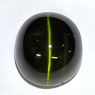 トルマリンキャッツアイ オーバルカボ 9.0x11.3mm - アサオ工芸