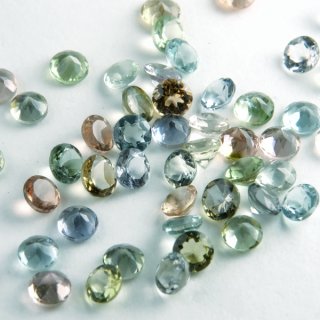 トルマリン(マルチカラー) ラウンドカット 3.25mm - アサオ工芸