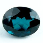 画像1: トルマリン(ブルー) オーバルカット 7.1x8.9mm (1)