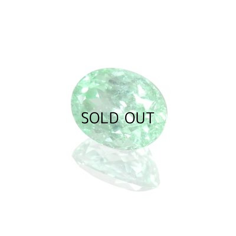 画像1: パライバトルマリン(中鑑) オーバルカット 9.0x11.5mm (1)