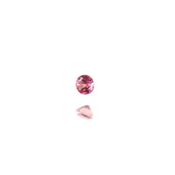ピンクトパーズ(ディフュージョン) ラウンドカット 2mm - アサオ工芸