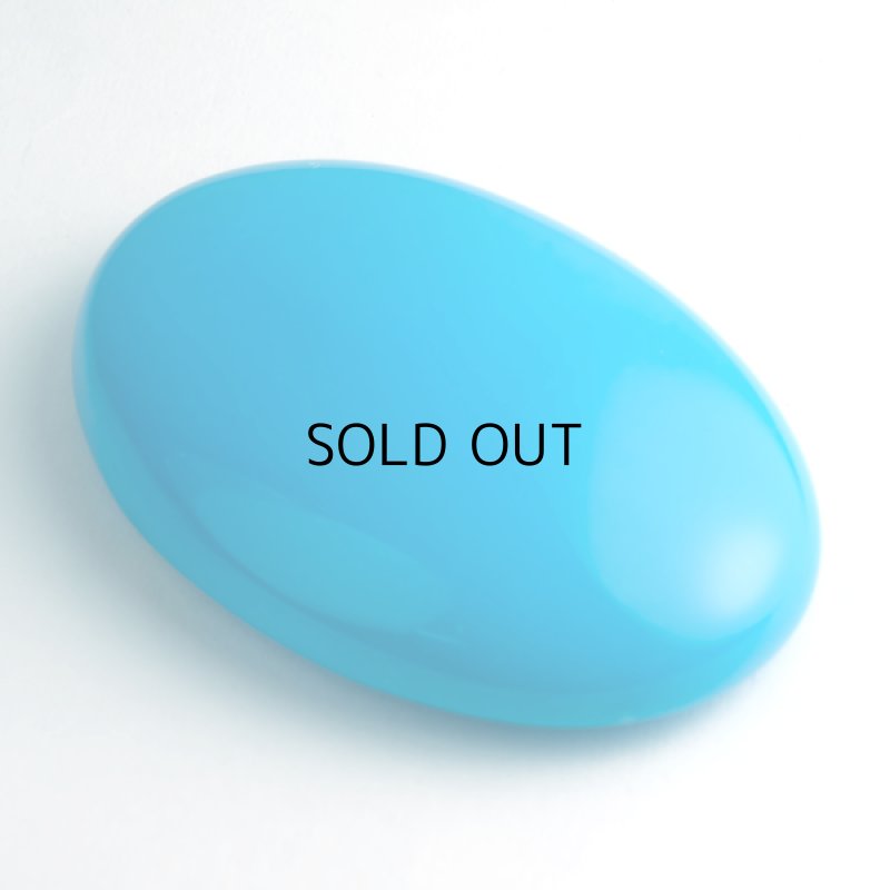 画像2: トルコ石 オーバルカボ 21.8x31.5mm (2)