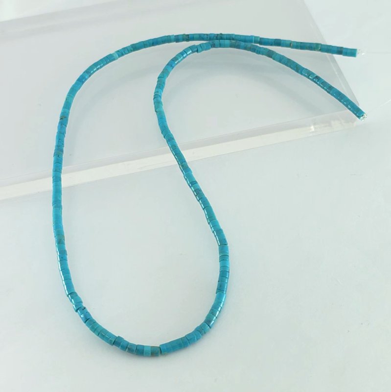 画像1: トルコ石 パイプ連 3mm 35-40CM (1)