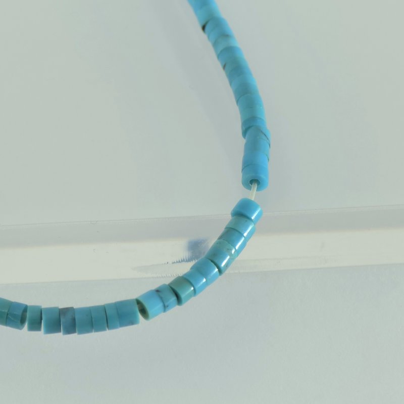 画像2: トルコ石 パイプ連 3mm 35-40CM (2)