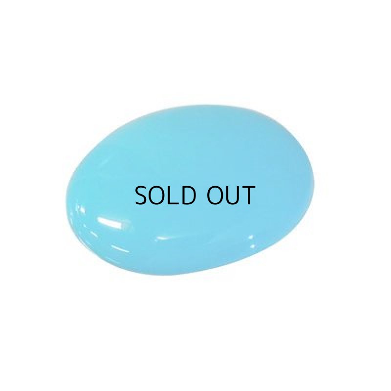 画像1: トルコ石 オーバルカボ 22.2x28.8mm (1)