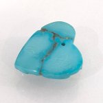 画像2: ネットトルコ石 ファンシーハート(貫通) 23x26mm (2)