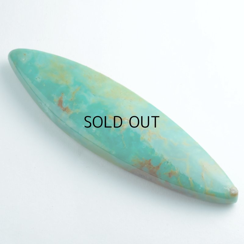 画像2: ネットトルコ石 マーキスカボ 12.6x46.2mm (2)