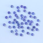 画像1: タンザナイト ラウンドカボ 3mm (1)