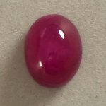 画像1: ルビー オーバルカボ 7.3x9.3mm (1)