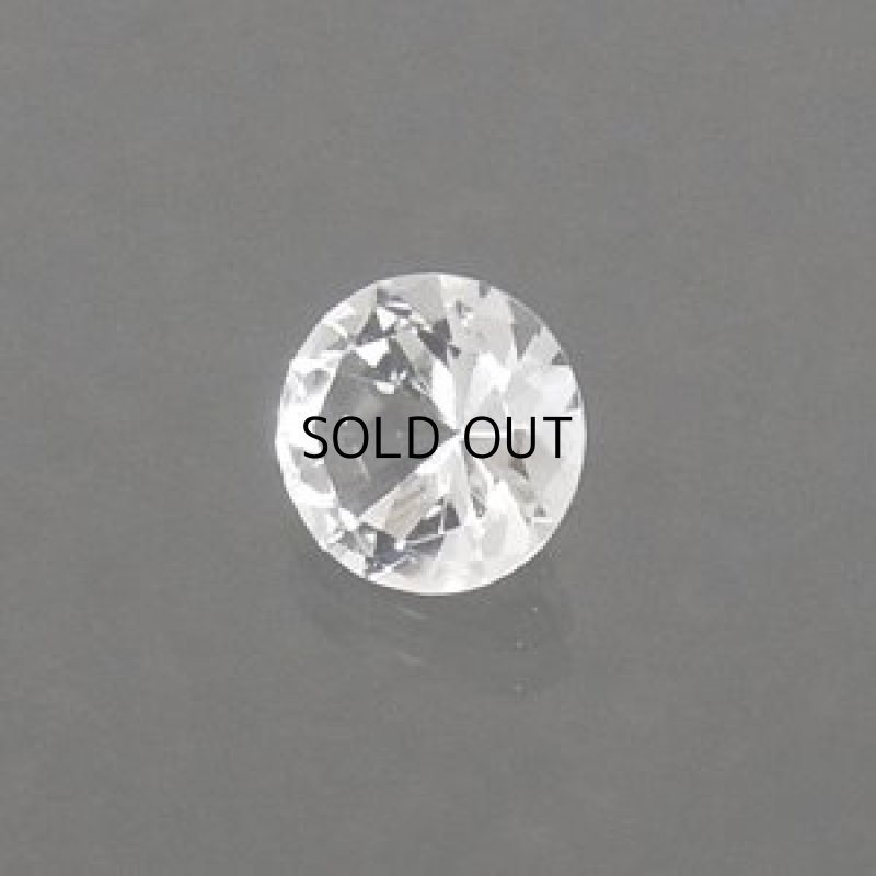 画像1: 白水晶 ラウンドカット 3mm (1)