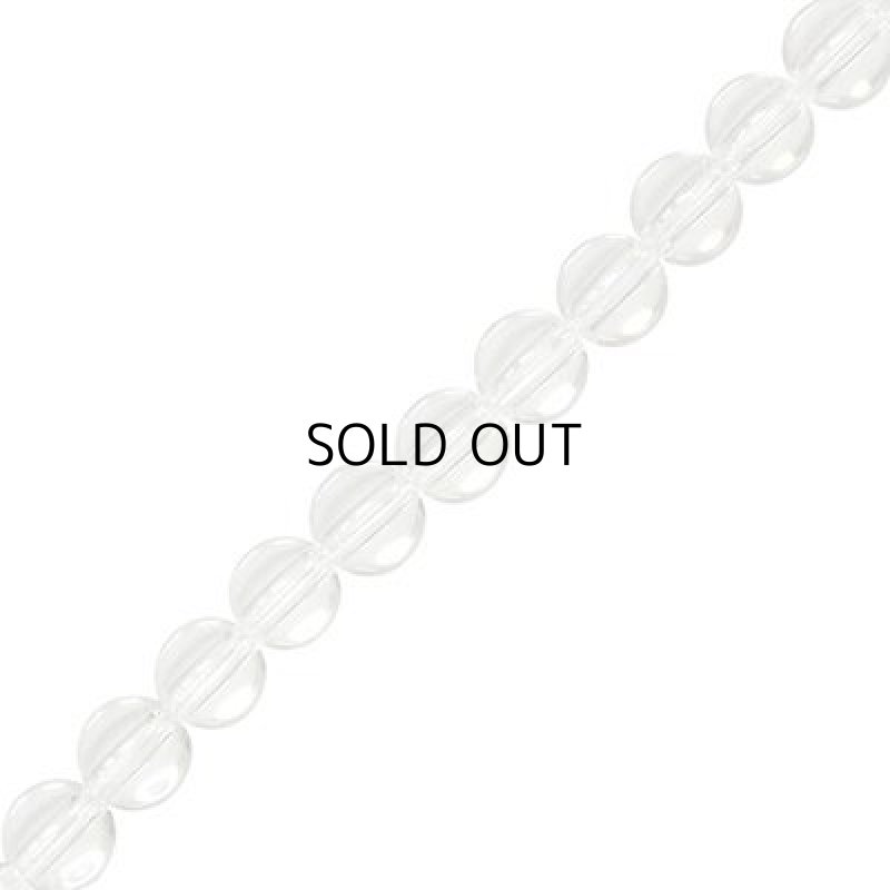 画像1: 白水晶 丸玉連(40cm) 7-7.5mm (1)