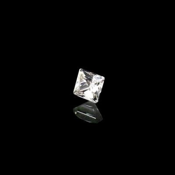 ホワイトトパーズ プリンセスカット 4mm - アサオ工芸オンライ