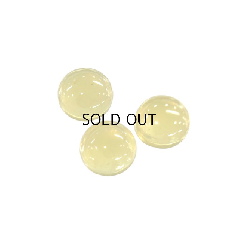 画像1: イエローオパール ラウンドカボ 8mm (1)