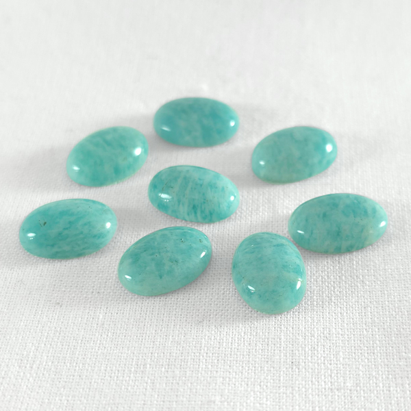 画像2: アマゾナイト(B) オーバルカボ 10x14mm (2)