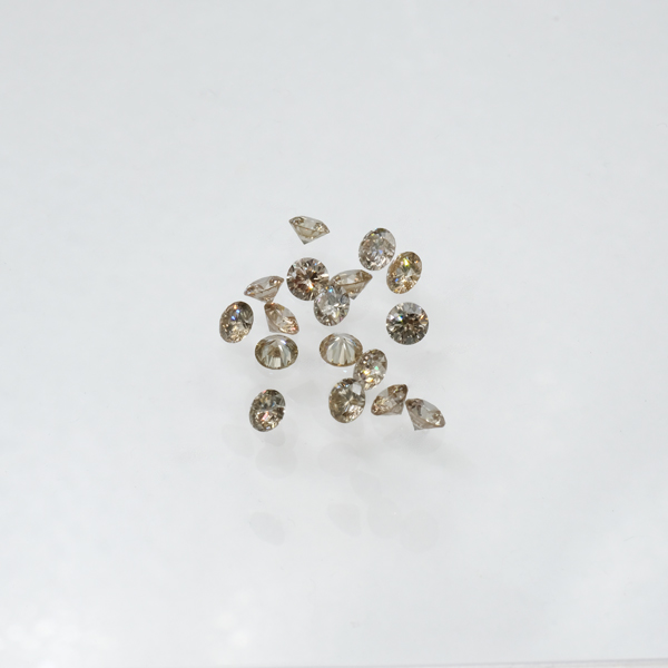 ブラウンダイヤモンド（ＴＴＬＢ） ラウンドブリリアント（貫通） 3mm アサオ工芸オンライショップ