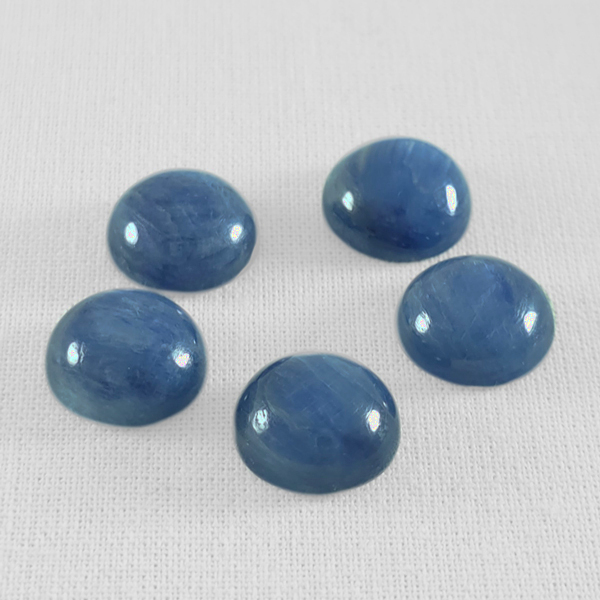 画像2: カイヤナイト ラウンドカボ 12mm (2)