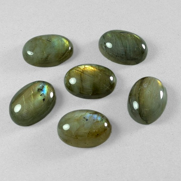 画像1: ラブラドライト オーバルカボ 13x18mm (1)