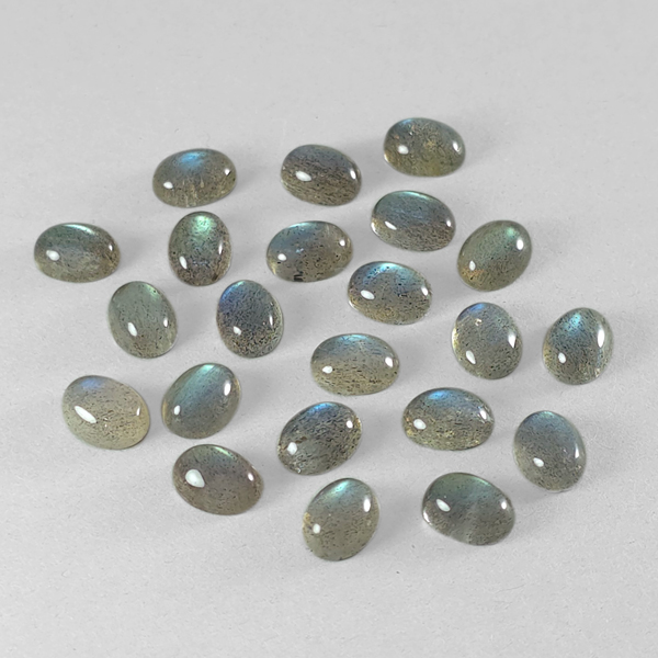 画像1: ラブラドライト オーバルカボ 6x8mm (1)