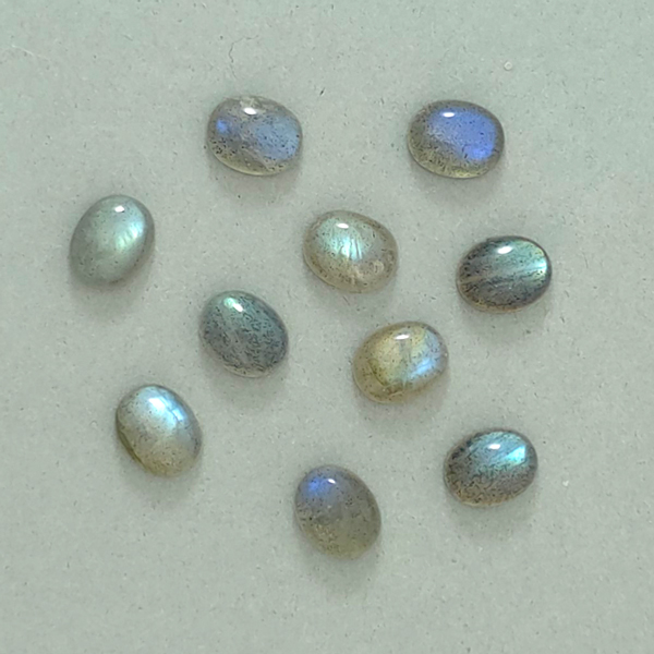 画像1: ラブラドライト オーバルカボ 8x10mm (1)