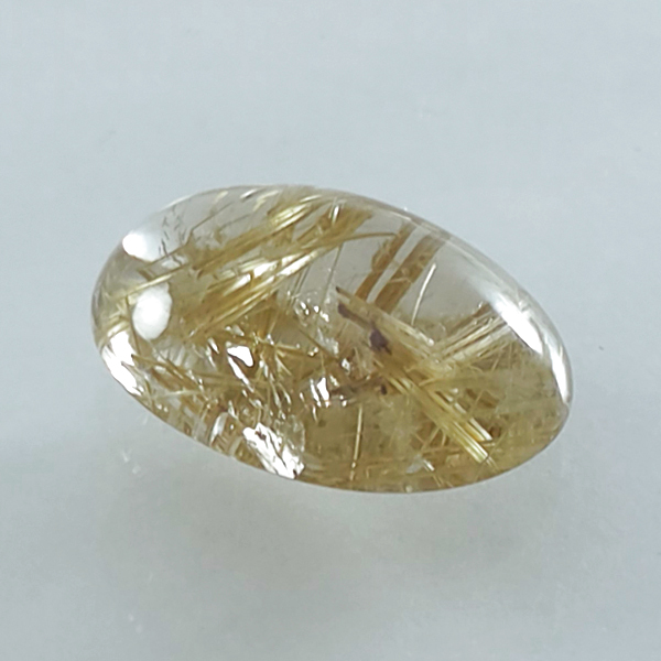 画像2: ルチレイテッドクォーツ オーバルカボ 17.1x23.6mm (2)